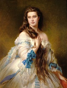 Portrett av Madame Rimsky-Korsakov (1833-78) født Varvara Dmitrievna Mergassov, 1864